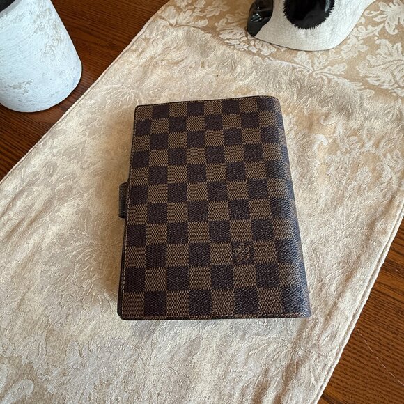Louis Vuitton Ebene Med. Damier Address/notebook From FRANCE never used - Picture 5 of 16